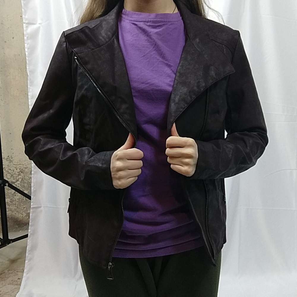 Faux leather jacket